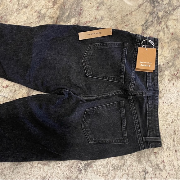 Reformation Julia High Cigarette Jean in Pacific - Picture 8 of 8